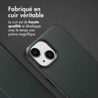 Accezz Étui de télephone portefeuille en cuir 2-en-1 avec MagSafe Apple iPhone 14 - Onyx Black