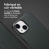 Accezz Étui de téléphone portefeuille en cuir 2-en-1 avec MagSafe iPhone 14 - Onyx Black