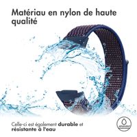 imoshion Bracelet en nylon le Fitbit Charge 5 / Charge 6 - Taille S - Bleu