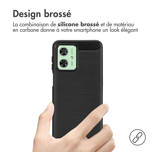 imoshion Coque Brushed Motorola Moto G54 - Noir