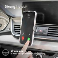 imoshion Support de téléphone pour voiture iPhone 12 - Réglable - Universel - Grille de ventilation - Noir