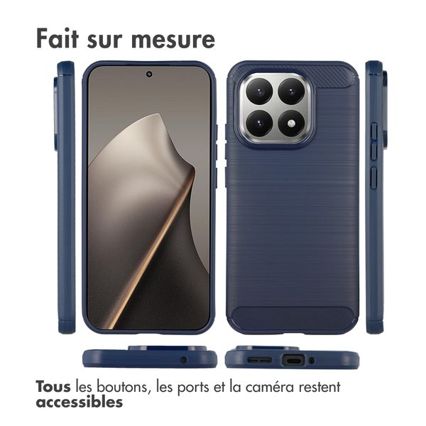 imoshion Coque Brushed Xiaomi 15T - Bleu foncé