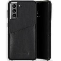 Selencia Coque arrière en cuir végétalien Vayu Galaxy S21 - Noir