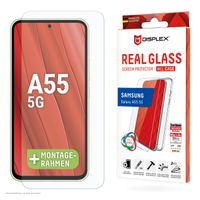 Displex Protection d'écran en verre trempé Real Glass + Case Samsung Galaxy A55 - Transparent