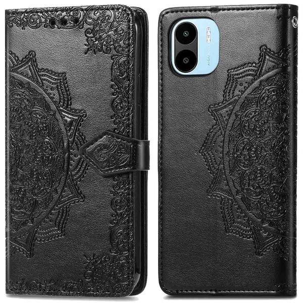 imoshion Etui de téléphone portefeuille Mandala Xiaomi Redmi A1 / A2 - Noir