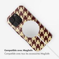 Selencia Coque arrière Vivid avec MagSafe Apple iPhone 16 Pro Max - Pied-de-Poule