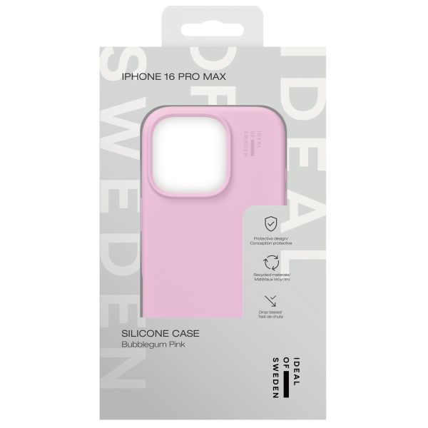 iDeal of Sweden Coque Silicone Apple iPhone 16 Pro - Bubble Gum Pink