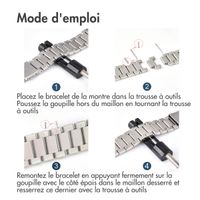 imoshion Boîte à outils pour maillons de bracelet Smartwatch - Raccourcisseur pour bracelet smartwatch - Noir