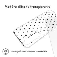 imoshion Coque Design Samsung Galaxy S23 - Cœurs - Noir