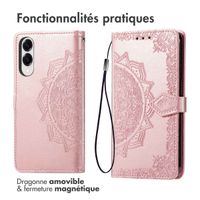 imoshion Etui de télephone Mandala Samsung Galaxy S25 Edge - Rose Doré