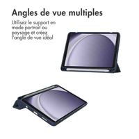 imoshion Coque tablette rigide Trifold Samsung Galaxy Tab A9 8.7 pouces - Bleu foncé