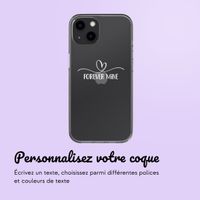 Coque personnalisée avec un cœur élégant iPhone 13 - Transparent