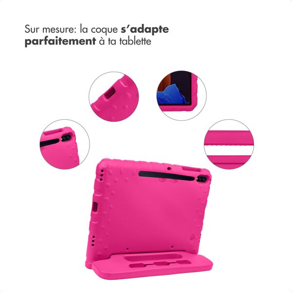 imoshion Coque kidsproof avec poignée Samsung Galaxy Tab S8 Plus / S7 Plus / S7 FE 5G - Rose