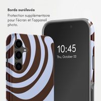 Selencia Coque arrière Vivid Samsung Galaxy S24 FE - Dream Swirl Chocolate