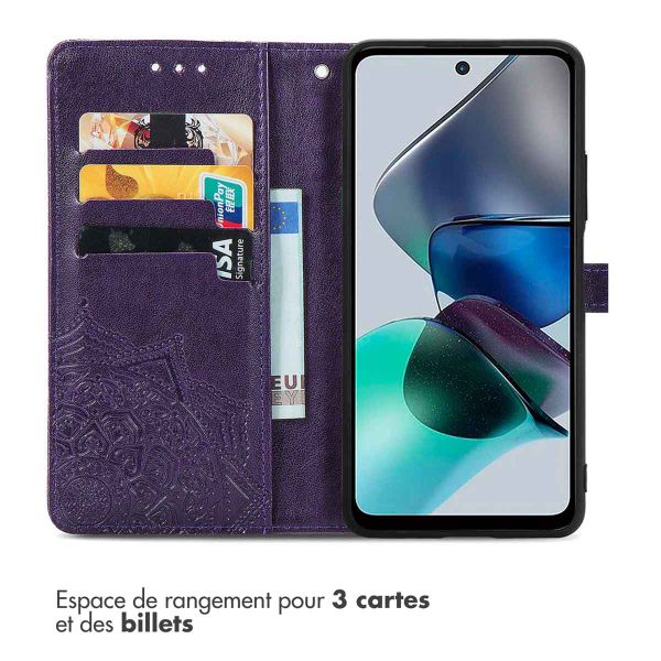 imoshion Etui de télephone Mandala Motorola Moto G13 / G23 - Violet
