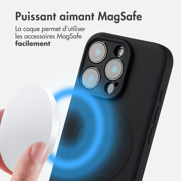 imoshion Coque Couleur avec MagSafe iPhone 16 Pro Max - Noir