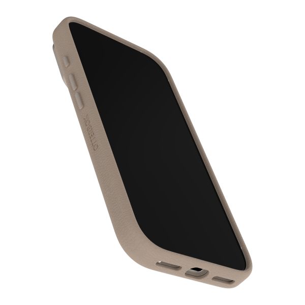 OtterBox Coque en cuir de cactus Symmetry MagSafe Apple iPhone 17 Pro - Light Grey