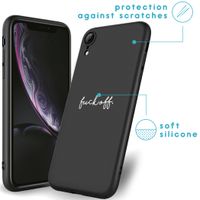 imoshion Coque Design iPhone Xr - Fuck Off - Noir