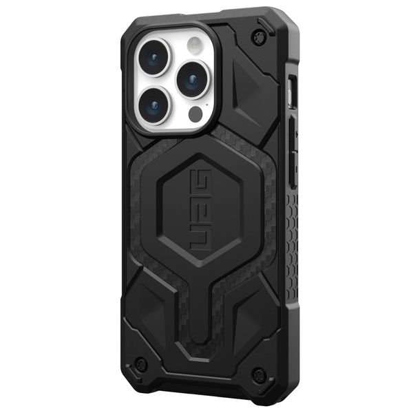 UAG Coque arrière Monarch Pro Apple iPhone 15 Pro - Carbon Fiber