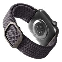 Uniq Bracelet tressé Aspen Apple Watch Series 1 t/m 9 / SE (38/40/41 mm) | Series 10 / 11 (42 mm) - Granite Grey