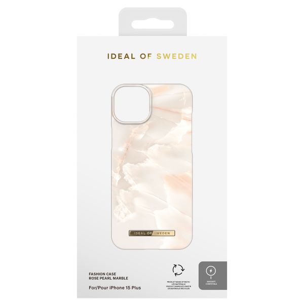 iDeal of Sweden Coque Fashion MagSafe Apple iPhone 15 Plus - Rose Pearl Marble