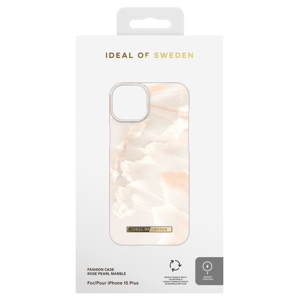 iDeal of Sweden Coque Fashion MagSafe iPhone 15 Plus - Rose Pearl Marble