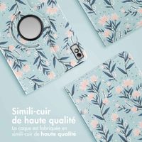 imoshion Coque tablette Design rotatif à 360° Lenovo Tab M10 5G - Flowers