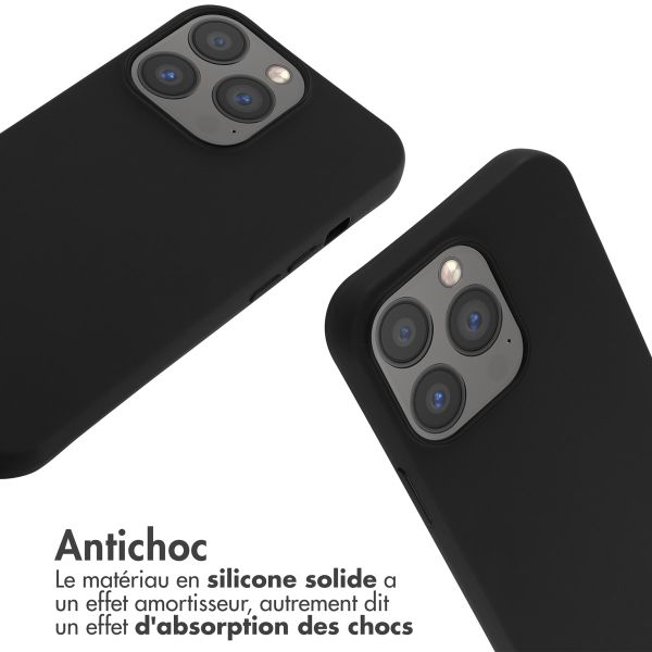 imoshion Coque en silicone avec cordon Apple iPhone 13 Pro - Noir