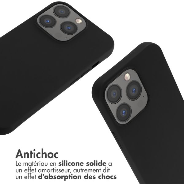 imoshion ﻿Coque en silicone avec cordon iPhone 13 Pro - Noir