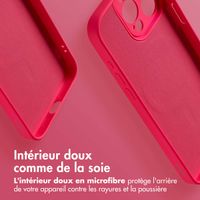 imoshion Coque Couleur avec MagSafe Apple iPhone 15 Pro Max - Neon Pink