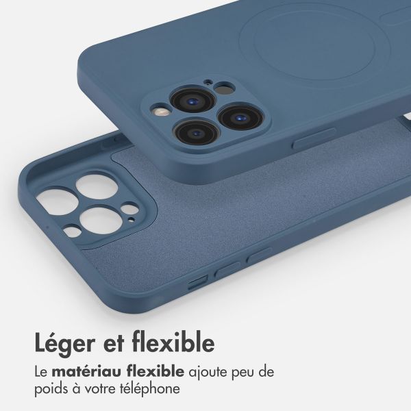 imoshion Coque Couleur avec MagSafe Apple iPhone 13 Pro Max - Bleu foncé