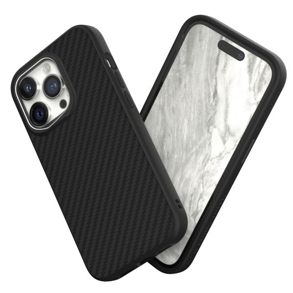 RhinoShield Coque SolidSuit iPhone 14 Pro - Carbon Fiber / Black