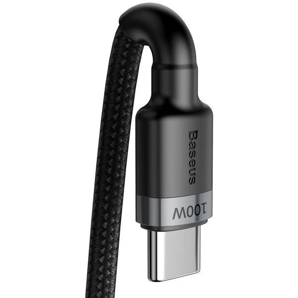 Baseus Cafule Series câble de charge rapide USB-C vers USB-C - 100 Watt - 2 mètres - Noir