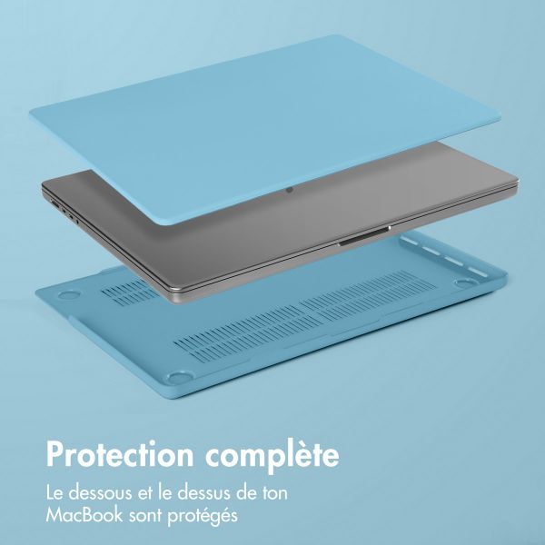 imoshion Coque rigide pour Apple MacBook Pro 16 pouces (2021) / Pro 16 pouces (2023) M3 chip - Soft Blue