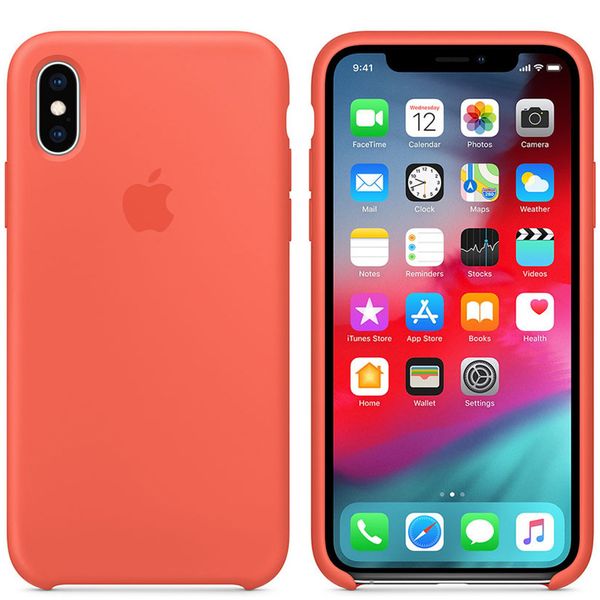 Apple Coque en silicone Apple iPhone Xs / X - Nectarine