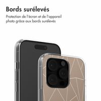 imoshion Coque Design Apple iPhone 16 Pro - Graphic Lines Beige