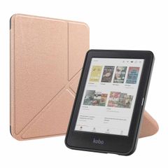 imoshion Étui de liseuse portefeuille Pliable Kobo Clara Colour / BW - Rose Doré