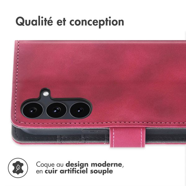 imoshion Etui de télephone portefeuille avec cordon Samsung Galaxy S25 FE - Rouge
