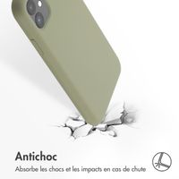 Accezz Coque Liquid Silicone avec MagSafe Apple iPhone 11 - Cooper Green