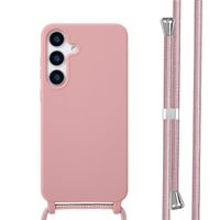 imoshion Coque en silicone avec cordon Samsung Galaxy S25 Plus - Sand Pink