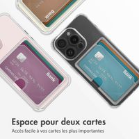 imoshion Coque silicone avec porte-cartes iPhone 15 Pro - Transparent