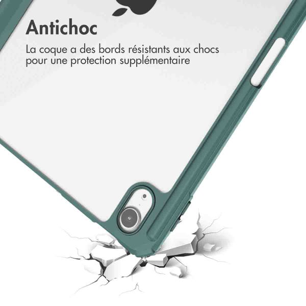 imoshion Coque tablette rigide Trifold iPad Air 11 pouces (2024) M2 / Air 5 (2022) / Air 4 (2020) - Vert