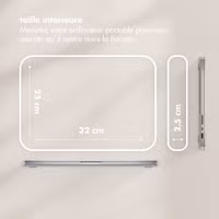 Selencia Pochette ordinateur Teddy 13-14 pouces - Black