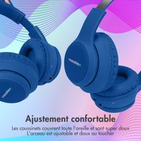 imoshion Casque sans fil pour enfants LED Light Cat Ear - Avec câble AUX - Cobalt Blue