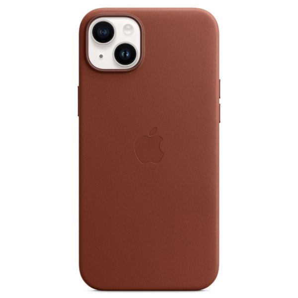 Apple Coque Leather MagSafe iPhone 14 Plus - Umber