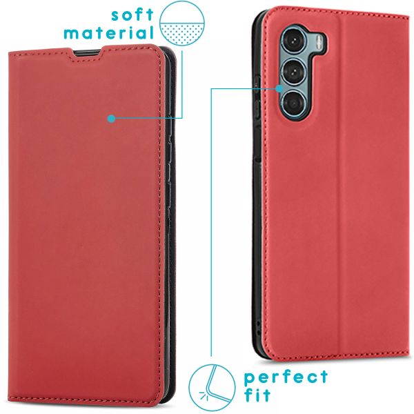 imoshion Étui de téléphone Slim Folio Motorola Moto G200 - Rouge