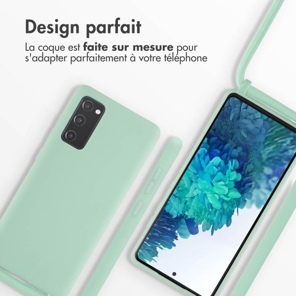 imoshion Coque en silicone avec cordon Samsung Galaxy S20 FE - Vert menthe