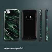 Selencia Coque arrière Vivid Apple iPhone SE (2022 / 2020) / 8 / 7 / 6(s) - Chic Marble Quartz
