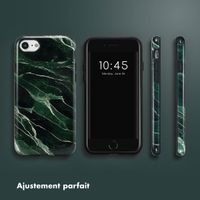 Selencia Coque arrière Vivid Tough iPhone SE (2022 / 2020) / 8 / 7 / 6(s) - Chic Marble Quartz