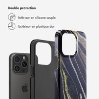 Selencia Coque arrière Vivid Tough iPhone 15 Pro - Chic Marble